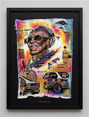The Esther Mahlangu Denim Off-Cut - FRAMED [Sunglasses]