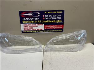 BMW X5 E70 left and right side headlight replacement lens (xenon & halogen)
