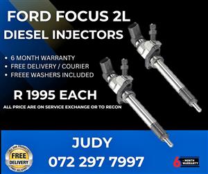 Ford Focus 2L Diesel Injectors for sale on service exchange or to recon