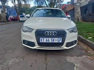 2012 AUDI A1 1.2 TFSI ATTRACTION AUTOMATIC, WHITE, 