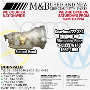 Gearbox 722 324 (Second Hand) Suitable for Mercedes-Benz S-Class W