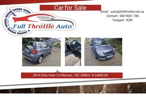 2014 chev Aveo 1.6
