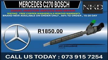 Mercedes C270 Bosch Diesel Injectors 