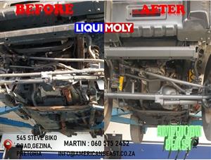 BEFORE AND AFTER USING LIQUI MOLY PRODUCTS 
