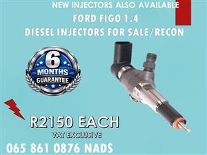 FORD FIGO 1.4 DIESEL INJECTORS FOR SALE OR TO RECON