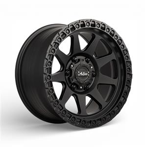 17″ A-Line Arizona 5/150 Satin Black Flow Form Alloy Wheels