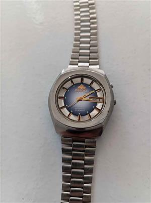 Orient automatic 21 jewels water resistant 100% stainless steel watch