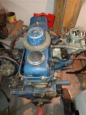 Datsun 1200 enjin and 4 speed gearbox for sale.