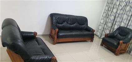 Leather Lounge Set 6 seater 