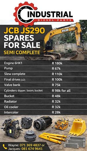 JCB JS290 SPARES FOR SALE