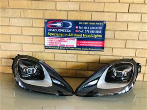 Porsche Cayenne 9YA (chrome) Matrix left and right side xenon headlights 