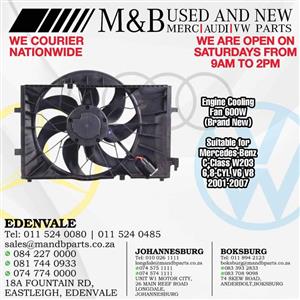 Engine Cooling Fan 600W (Brand New)  Suitable for Mercedes-Benz C-Class W203 6,8-CYL V6 V8 2001-2007