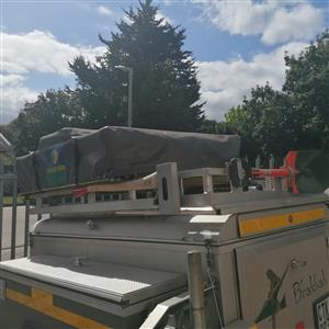 Brakhaha Naati S/Steel shasses with aluminum body 4x4 trailer,  fitting with how
