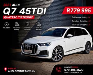2021 Audi Q7 45TDI Quattro Tiptronic