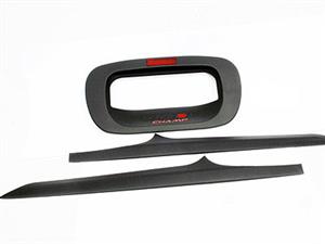 Toyota Hilux 2015 Matt Black Tailgate Handle Covers