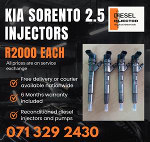 KIA SORENTO 2.5 INJECTORS FOR SALE WITH WARRANTY INCLUDED 