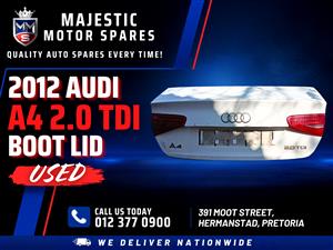 2012 Audi A4 2.0 TDI Boot Lid for Sale – Used
