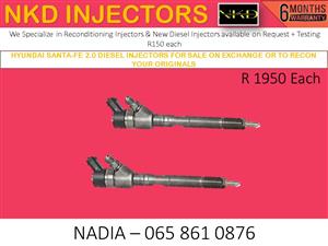 HYUNDAI SANTA FE DIESEL INJECTORS FOR SALE OR RECON