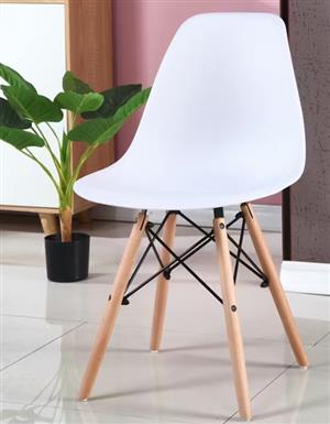 6 X Chairs with Table Wood leg detail