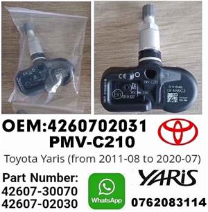 Toyota Yaris TPMS tyre pressure monitor sensors