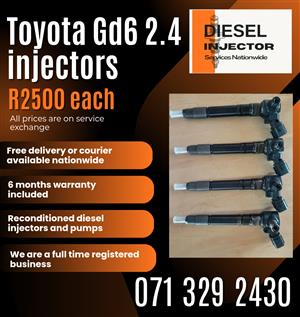 TOYOTA GD6 2.4 INJECTORS FOR SALE WITH WARRANTY INCLUDED 