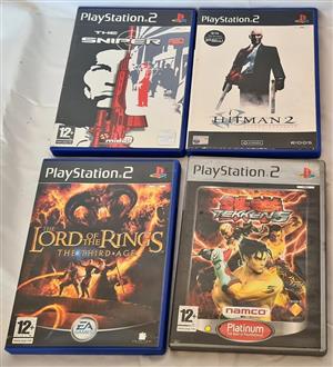 Bundle of 4 Classic Sony PlayStation 2 (PS2) Games – PAL Region (Hitman 2, Tekken 5, LOTR)