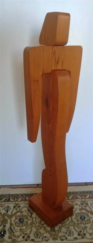 Contemporary wooden sculpture