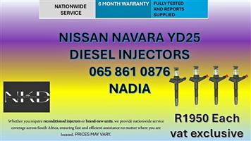 NISSAN NAVARA DIESEL INJECTORS FOR SALE -RECONDITIONED AND NEW