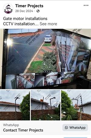 Electric fence Garage door motor