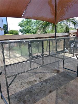 3 IN ONE 2.4 meters long. Divided in 3 sections. 80 cm to the back and 60 cm high