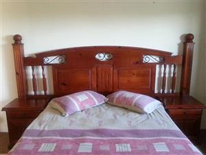 Headboard and dressing table
