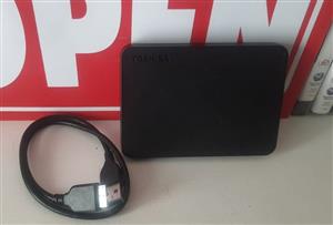 1TB USB 3 External Hard Drive Used
