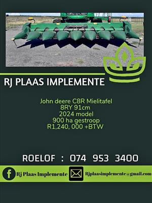 John deere C8R plukkerkop