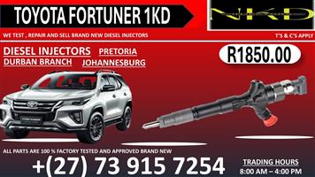 Nkd Injectors'Kzn Toyota Fortuner 1KD D4D