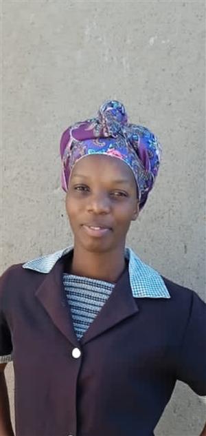 Strong and active Lesotho domestic helper, nanny, cook needs stay in work urgent