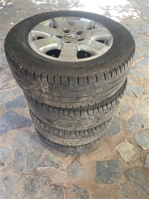 VW Kombi T5 mags + tyres for sale
