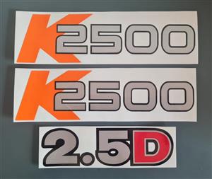 KIA K2500 stickers decals badges 