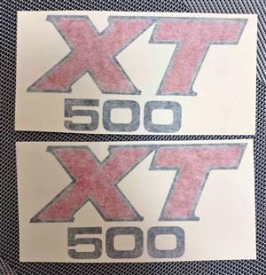 1981 Yamaha XT 500 side panel decals stickers