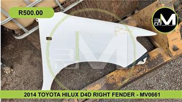 2014 TOYOTA HILUX D4D RIGHT FENDER - MV0661