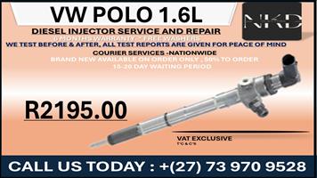 Vw Polo 1.6L Diesel Injectors 