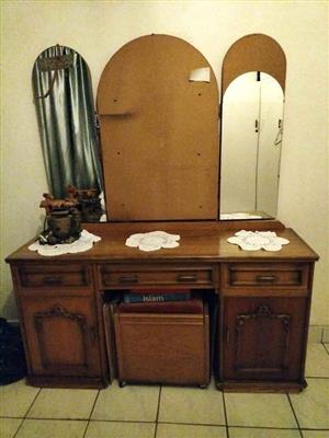 Solid wood dressing table and wardrobes