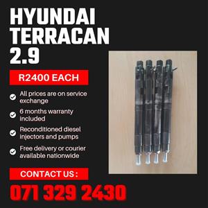 HYUNDAI TERRACAN 2.9 INJECTORS FOR SALE WITH WARRANTY INCLUDED 