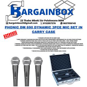 PHONIC PROFESSIONAL DYNAMIC MICROPHONE