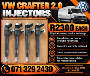 VW CRAFTER 2.0 INJECTORS FOR SALE WITH WARRANTY 