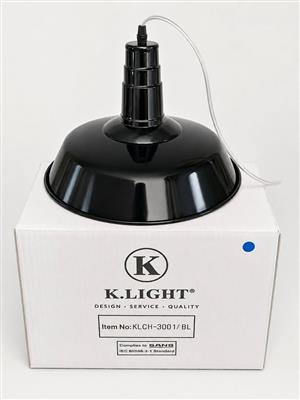KLIGHT BLACK PENDANT - 8 UNITS AVAILABLE