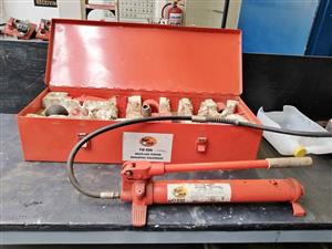10 Ton Porter Power Bearing Press with large custom heavy duty frame.