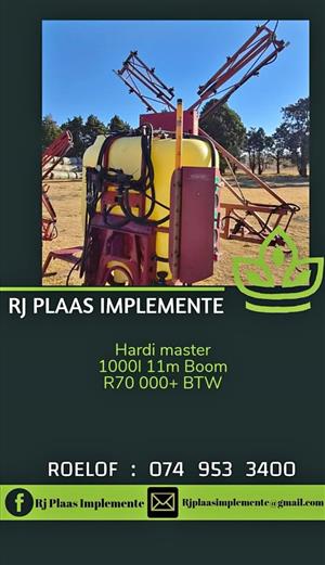 Hardi master 1000L 11m boom