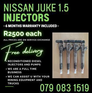 NISSAN JUKE 1.5 INJECTORS FOR SALE WITH WARRANTY INCLUDED 