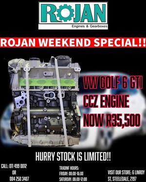 ROJAN WEEKEND SPECIAL ON THE VW CCZ ENGINE 
