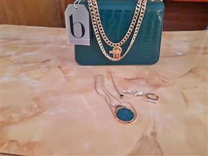  For Sale: Stunning The Box Fashion Chic Green Handbag And Accessories 